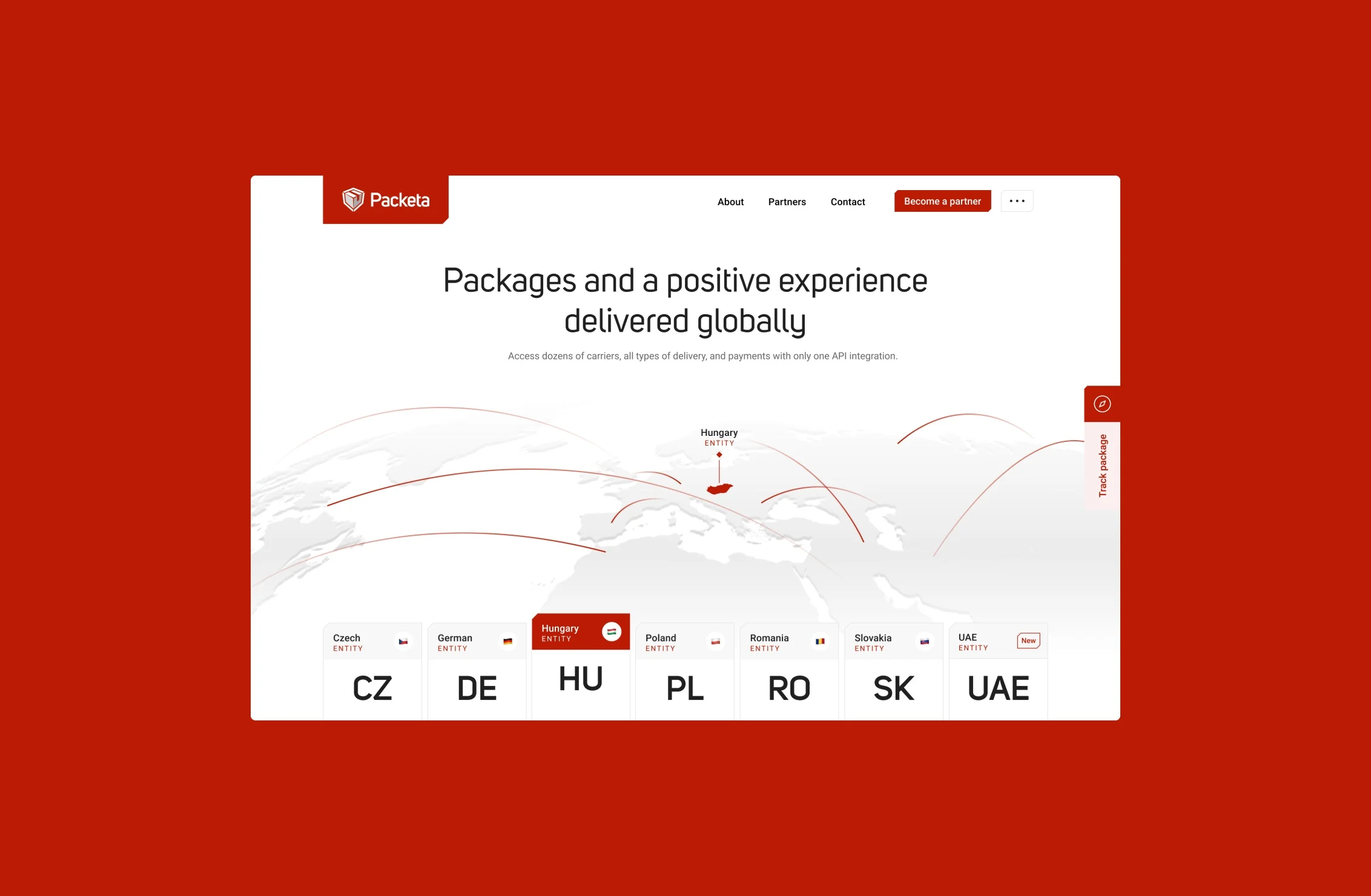 Packeta (Zásilkovna) — Website for global expansion