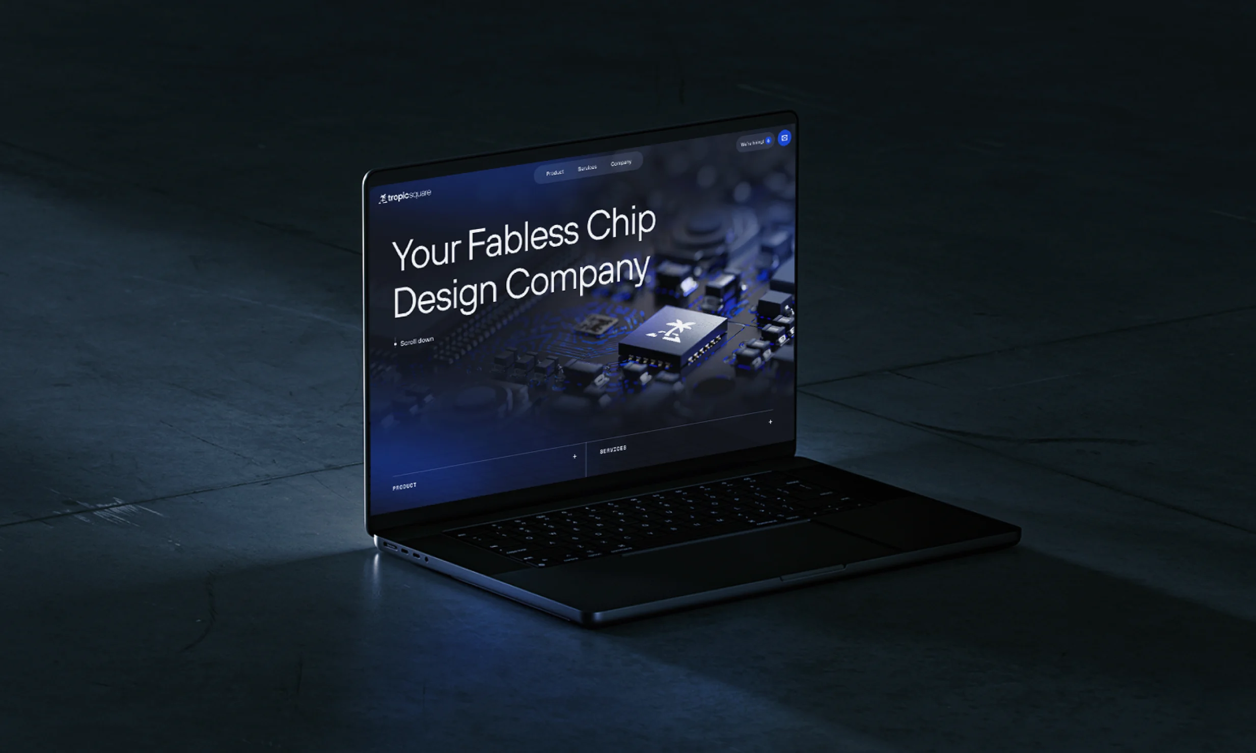 Tropic Square — chip design producer identity preview